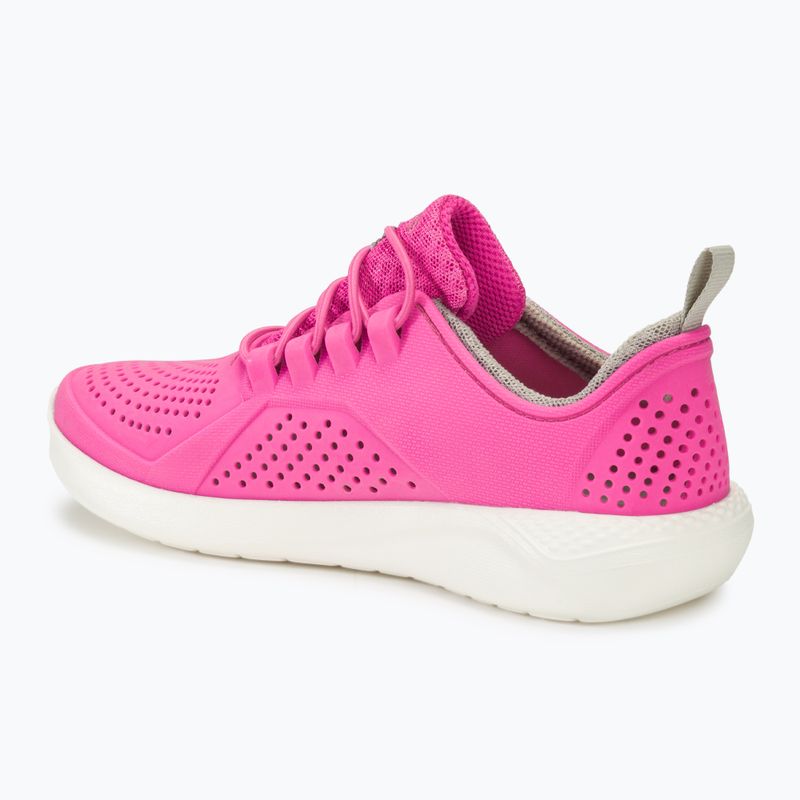 Crocs LiteRide Pacer electric rosa/weiß Kinderschuhe
