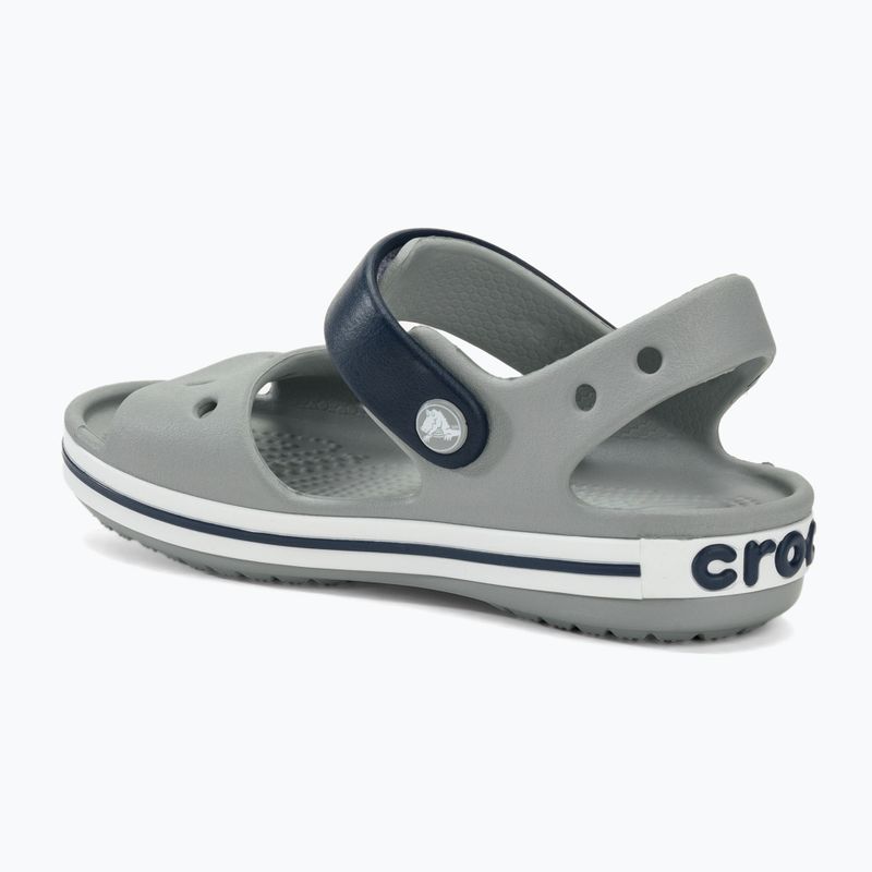 Sandalen Kinder Crocs Crockband Kids Sandal light grey/navy 3