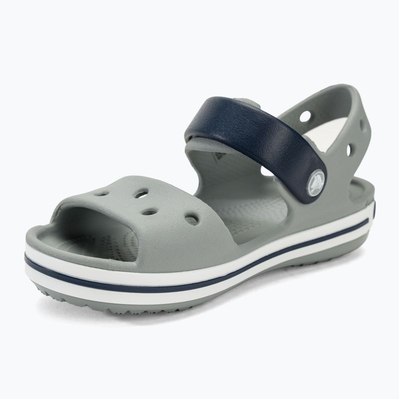 Sandalen Kinder Crocs Crockband Kids Sandal light grey/navy 7