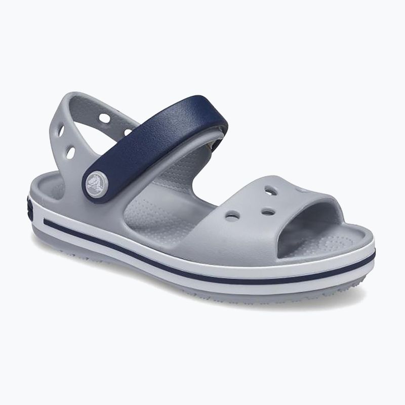 Sandalen Kinder Crocs Crockband Kids Sandal light grey/navy 8