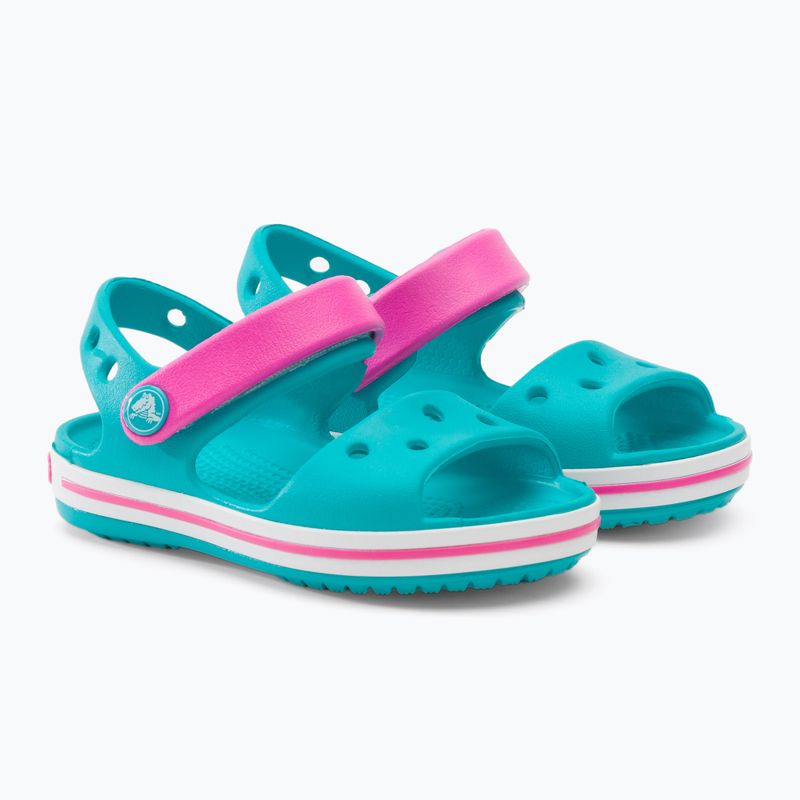 Crocs Crockband Kinder Sandalen digital aqua 4