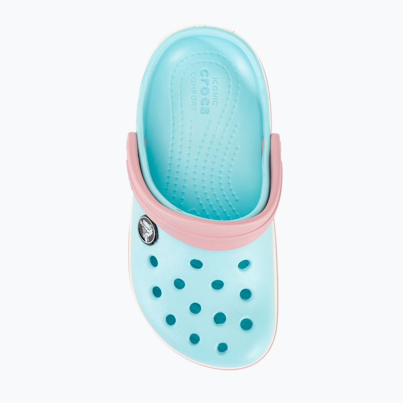 Kinder Crocs Crocband Clog eisblau/weiß Pantoletten 7