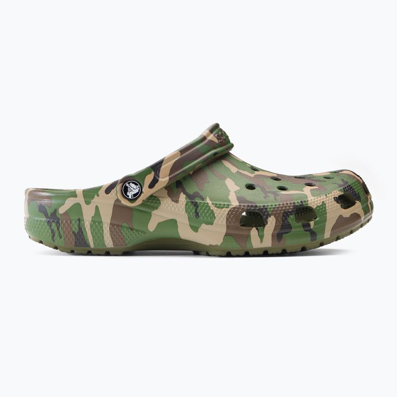 Crocs Classic Printed Camo Clog armeegrün/multi flip-flops 3