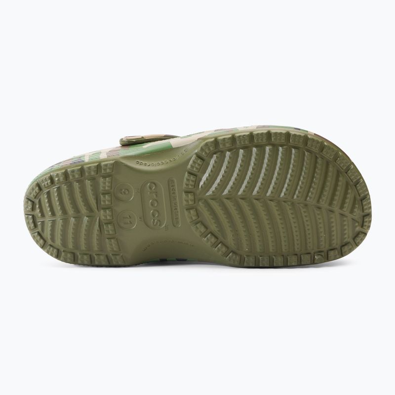 Crocs Classic Printed Camo Clog armeegrün/multi flip-flops 6