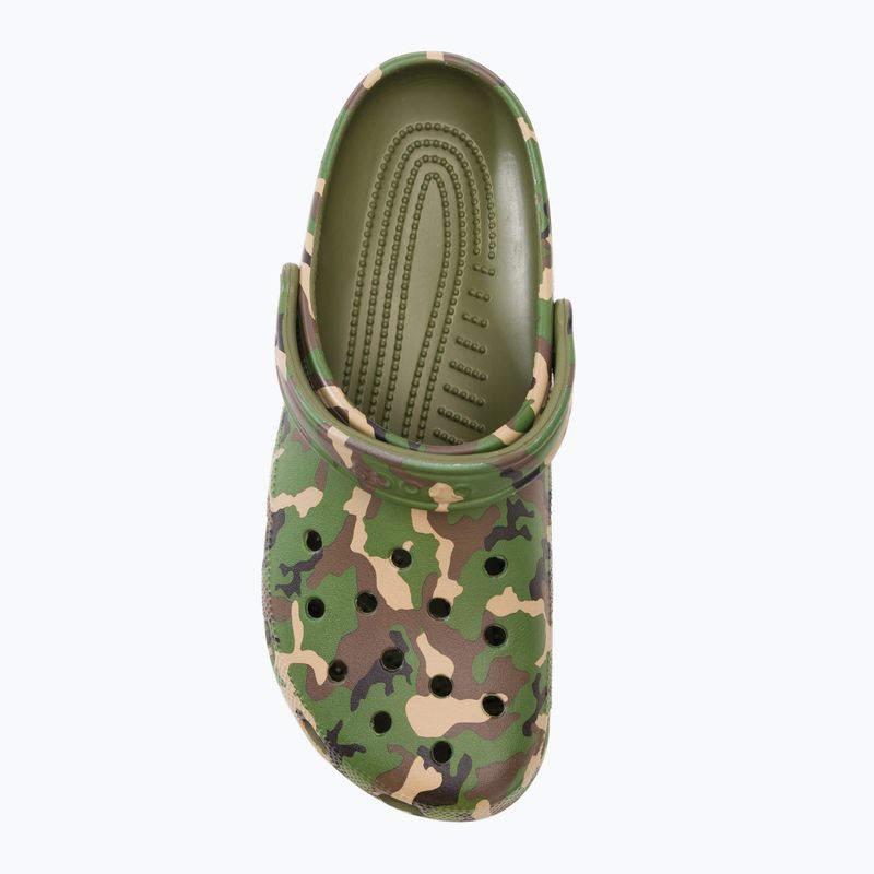 Crocs Classic Printed Camo Clog armeegrün/multi flip-flops 7
