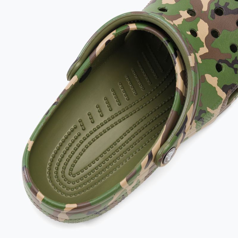 Crocs Classic Printed Camo Clog armeegrün/multi flip-flops 10