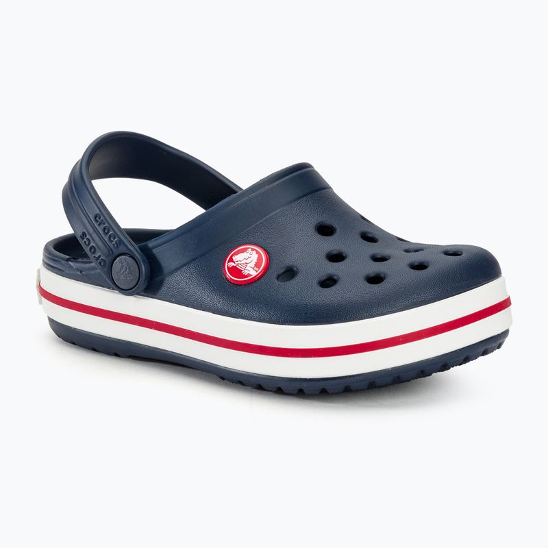 Crocs Crocband Clog Pantoletten für Kinder navy/rot 2