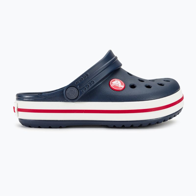 Crocs Crocband Clog Pantoletten für Kinder navy/rot 3