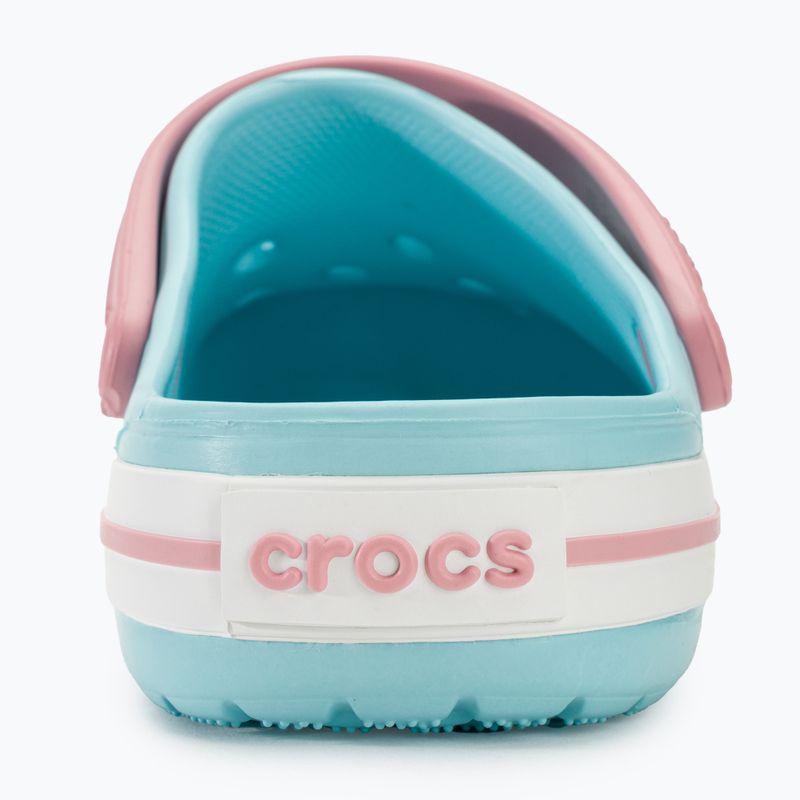 Kinder Crocs Crocband Clog eisblau/weiß Pantoletten 8