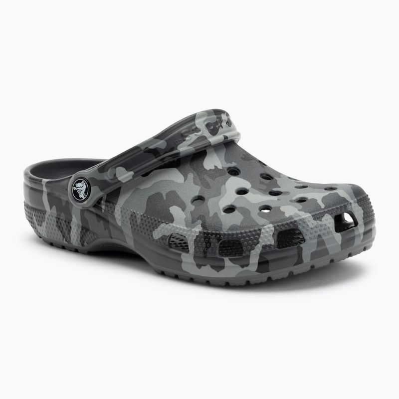 Crocs Classic Printed Camo Clog schiefergrau/multi Flip-Flops