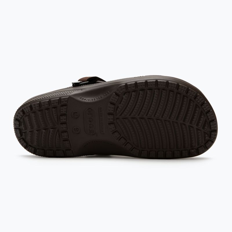 Herren Crocs Yukon Vista II Clog espresso flip-flops 5