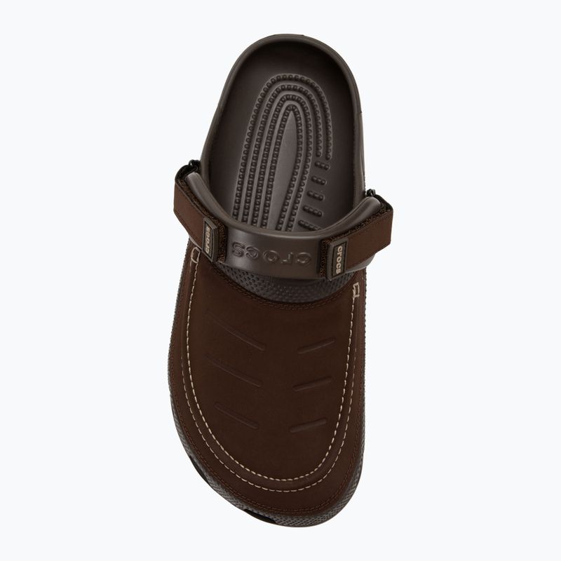 Herren Crocs Yukon Vista II Clog espresso flip-flops 6
