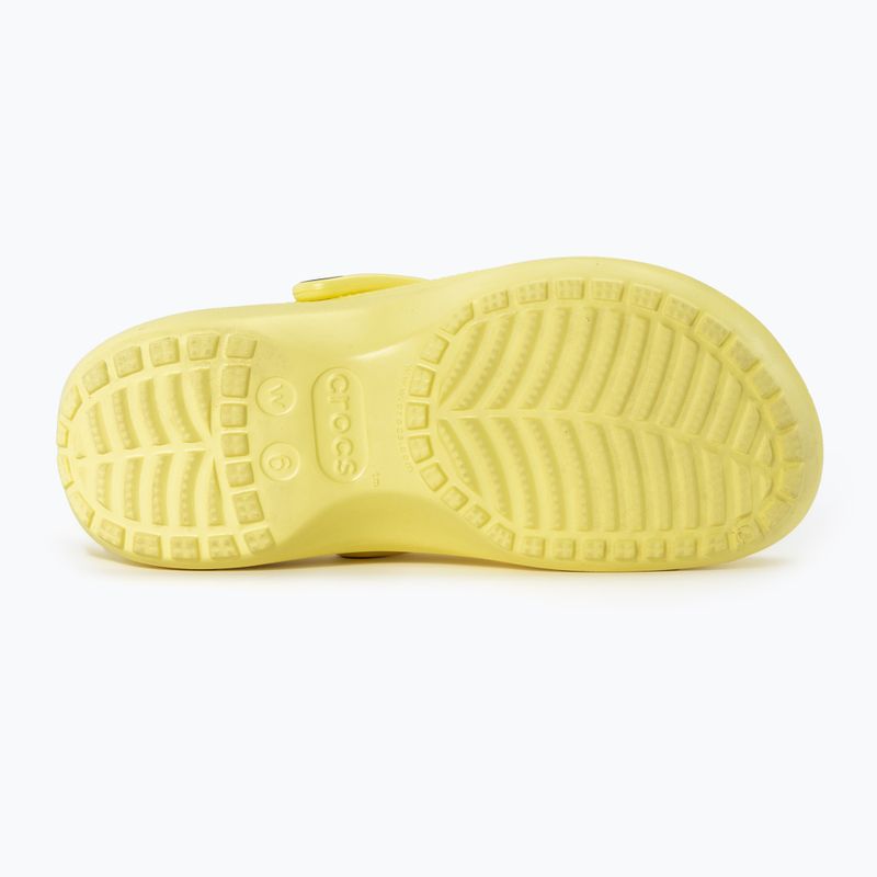 Crocs Classic Platform Clog Banane Damen Flip-Flops 5