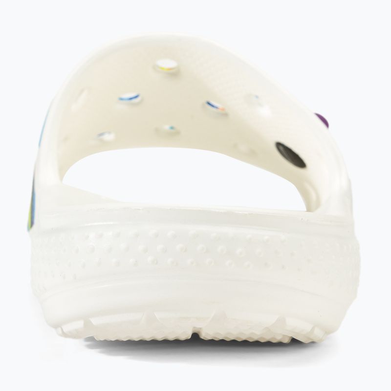 Crocs Classic Crocs Bubble Block Slide weiß/multi Flip-Flops 6