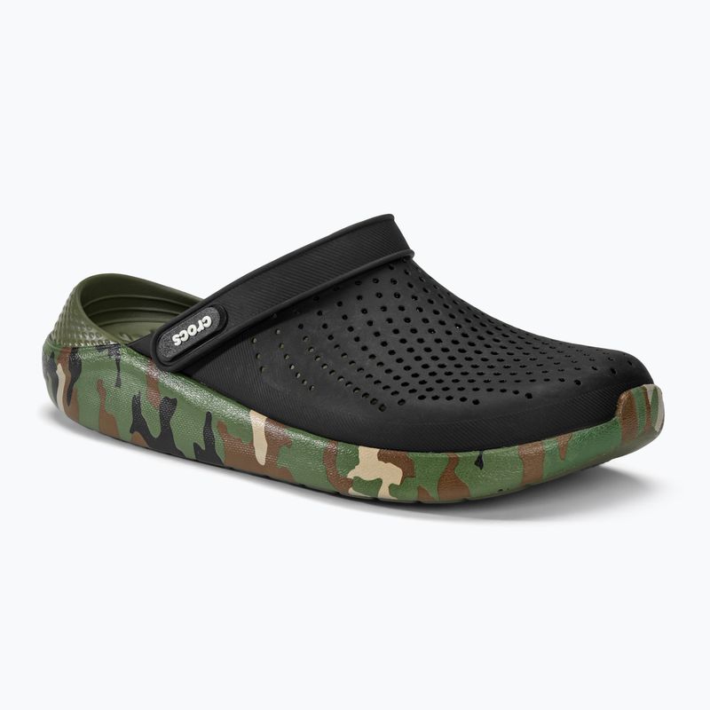 Crocs LiteRide Printed Camo Clog schwarz/multi Flip-Flops 2