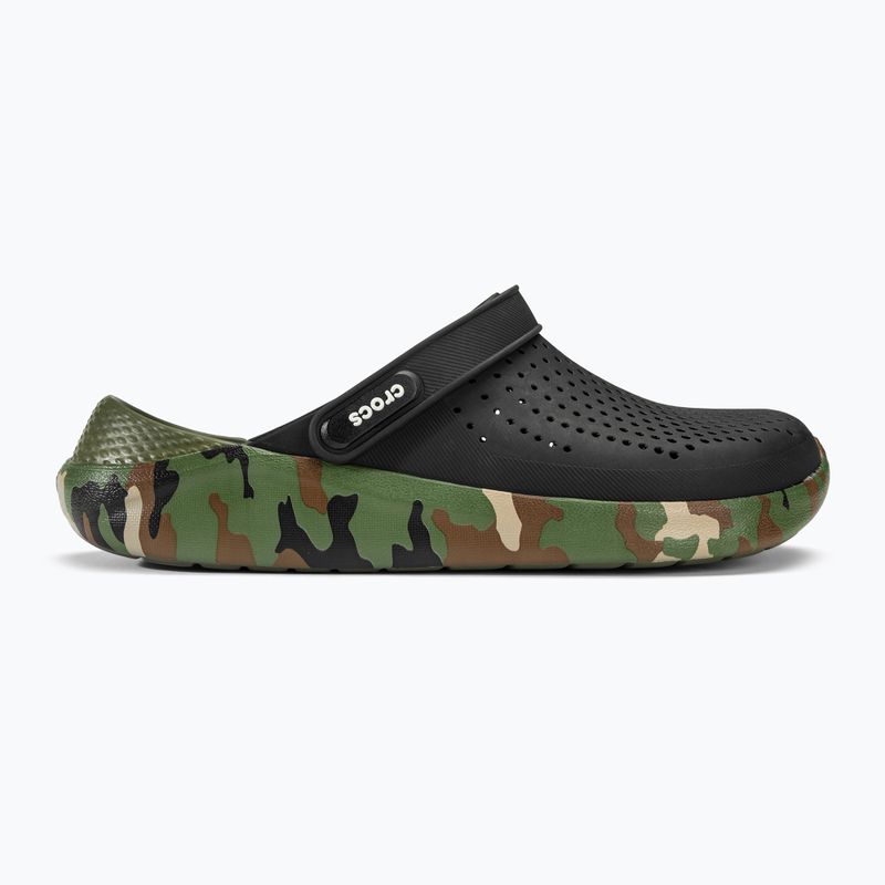 Crocs LiteRide Printed Camo Clog schwarz/multi Flip-Flops 3