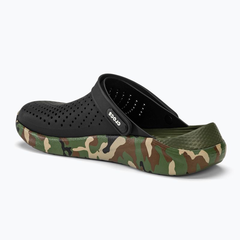 Crocs LiteRide Printed Camo Clog schwarz/multi Flip-Flops 4