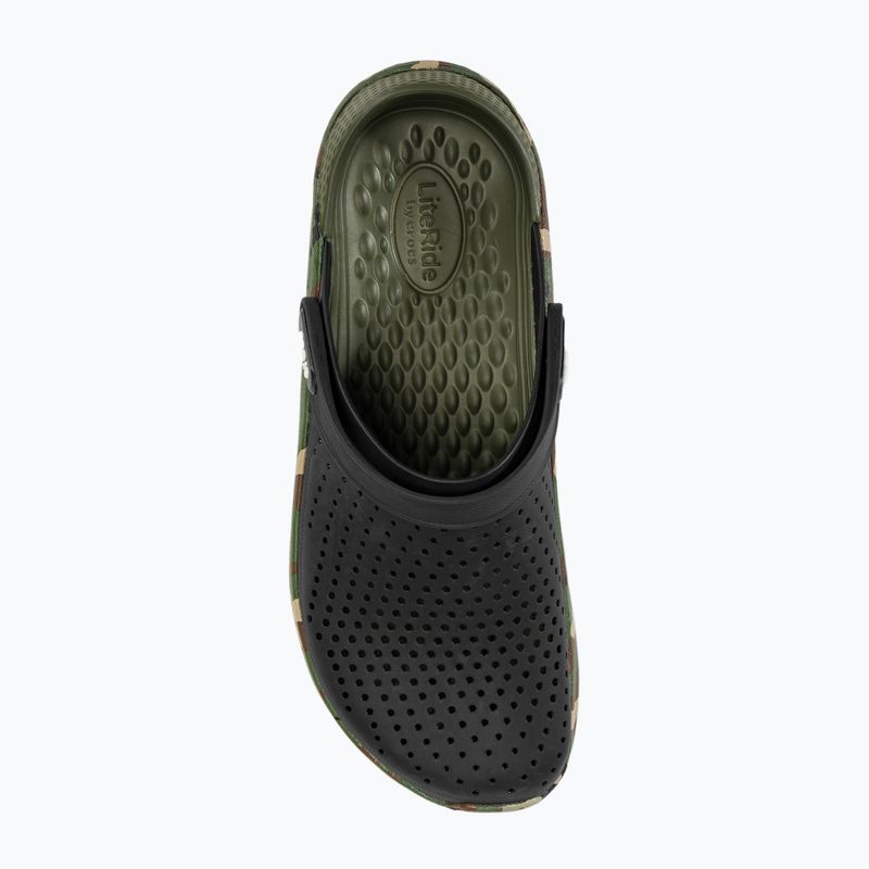 Crocs LiteRide Printed Camo Clog schwarz/multi Flip-Flops 6