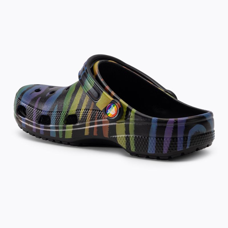 Crocs Classic Seasonal Damen Flip-Flops mit Zebradruck und Regenbogen 4