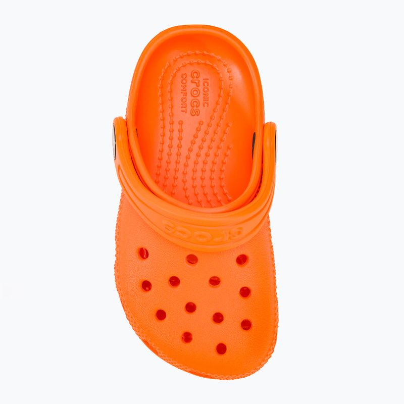 Slides Schlappen  Kinder Crocs Classic Clog T orange zing 6