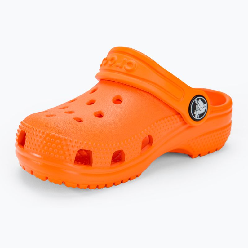 Slides Schlappen  Kinder Crocs Classic Clog T orange zing 8