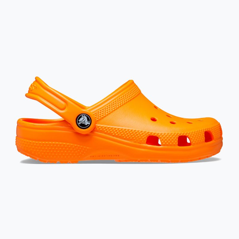 Slides Schlappen  Kinder Crocs Classic Clog T orange zing 10