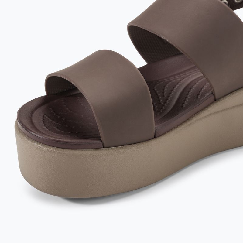 Crocs Brooklyn Low Wedge Damen Sandalen mushroom/stucco 7