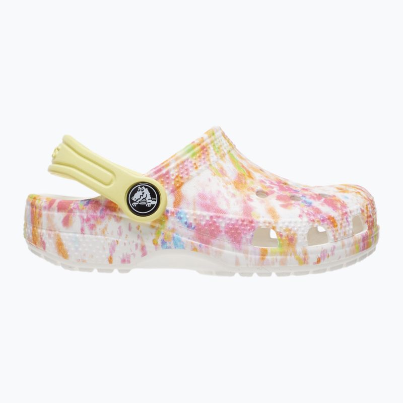 Crocs Classic Tie-Dye Graphic Clog T weiß 206994-83B Pantoletten für Kinder 12