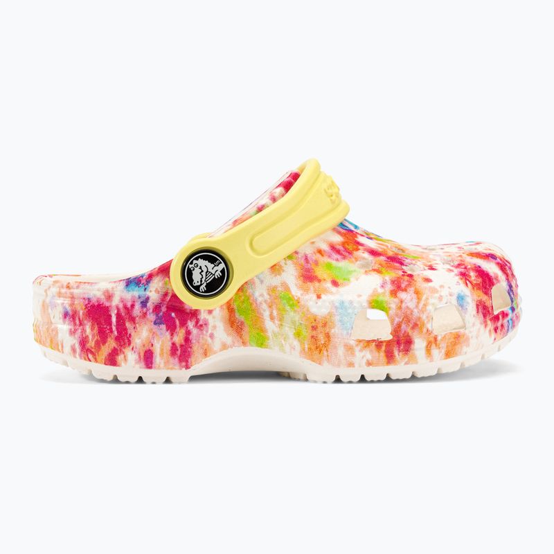 Crocs Classic Tie-Dye Graphic Clog T weiß 206994-83B Pantoletten für Kinder 3