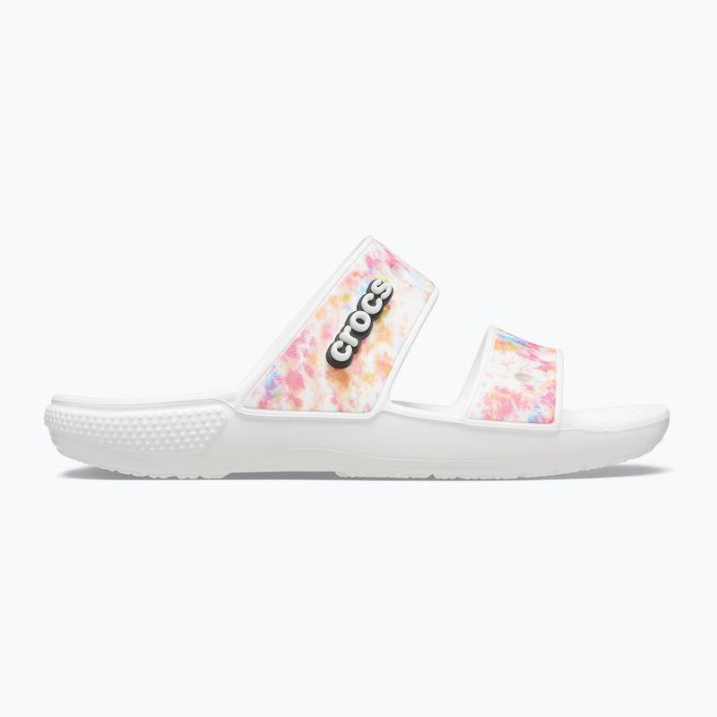 Crocs Classic Crocs Tie-Dye Graphic Sandale weiß 207283-928 Pantoletten 9