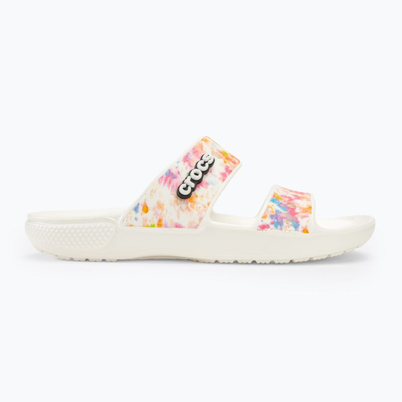 Crocs Classic Crocs Tie-Dye Graphic Sandale weiß 207283-928 Pantoletten 2