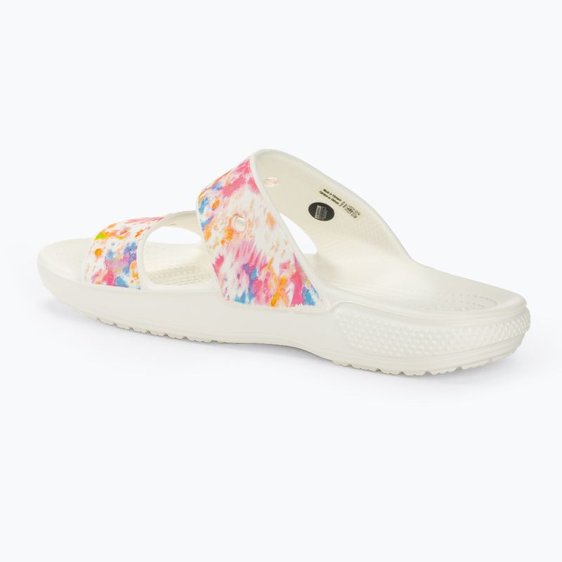 Crocs Classic Crocs Tie-Dye Graphic Sandale weiß 207283-928 Pantoletten 3