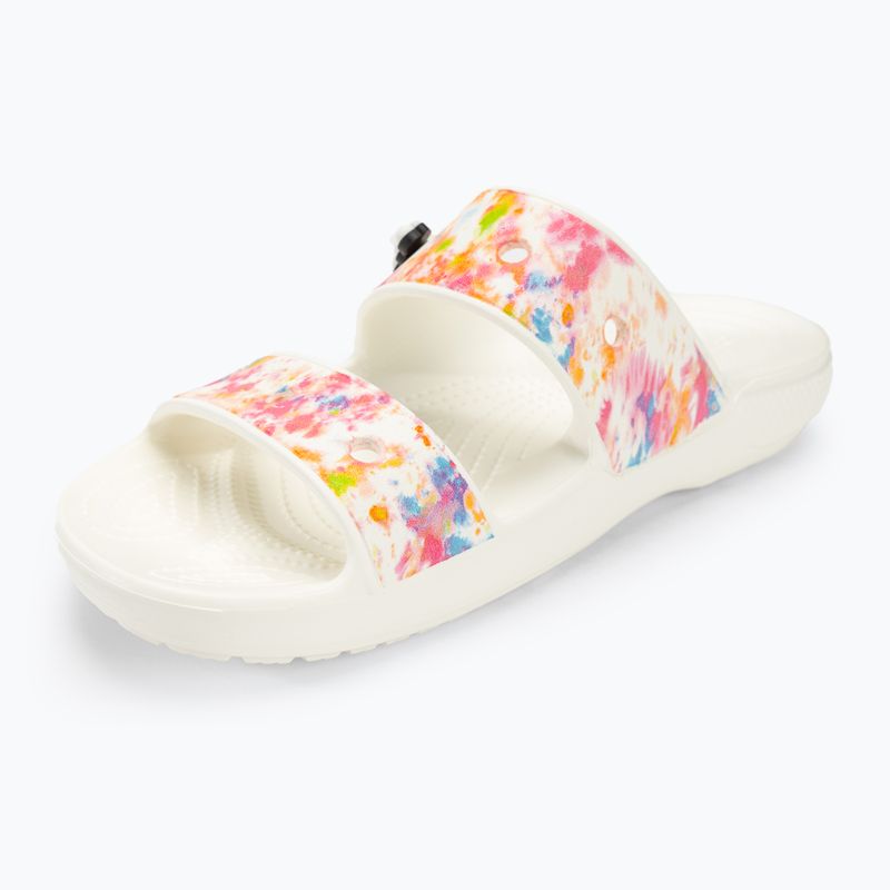 Crocs Classic Crocs Tie-Dye Graphic Sandale weiß 207283-928 Pantoletten 7