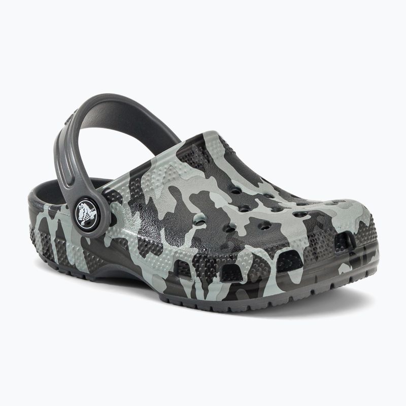 Crocs Classic Camo Clog T grau Kinder-Pantoletten 207593-097 2