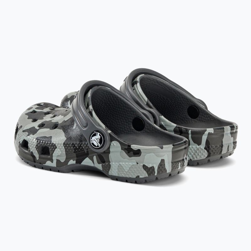 Crocs Classic Camo Clog T grau Kinder-Pantoletten 207593-097 4