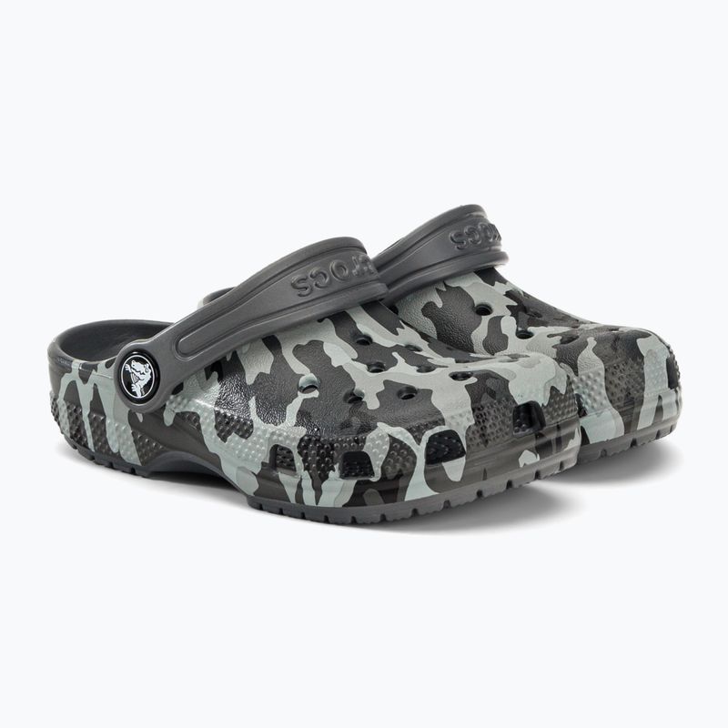 Crocs Classic Camo Clog T grau Kinder-Pantoletten 207593-097 5