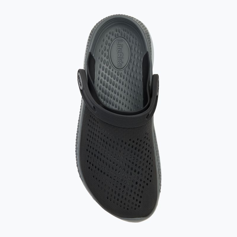 Crocs LiteRide 360 Clog Flip-Flops schwarz/schiefergrau 6