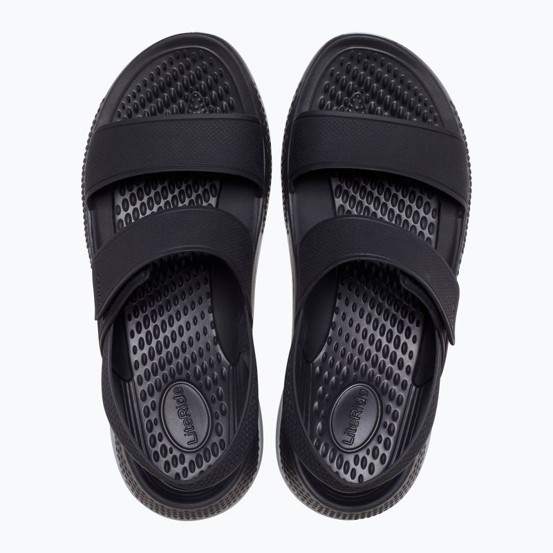 Damen-Sandalen Crocs Literide 360 black/light grey 5