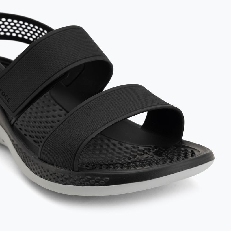 Damen-Sandalen Crocs Literide 360 black/light grey 7