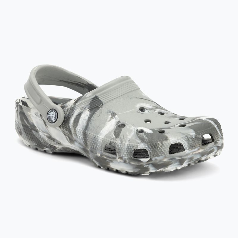 Crocs Classic Marbled Clog Flip-Flops hellgrau/mehrfarbig 2