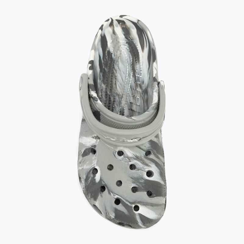 Crocs Classic Marbled Clog Flip-Flops hellgrau/mehrfarbig 6