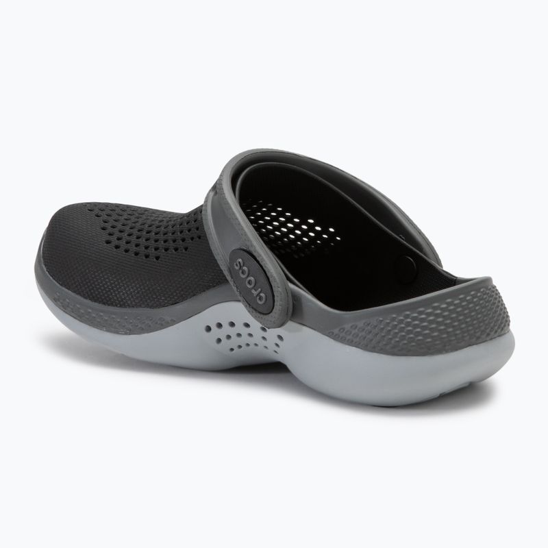 Crocs LiteRide 360 Clog Kinder-Flip-Flops schwarz/schiefergrau 4