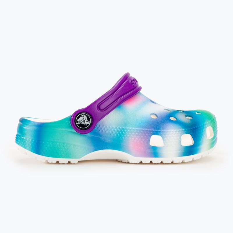 Slides Schlappen  Kinder Crocs Classic Solarized Clog white/multi 3