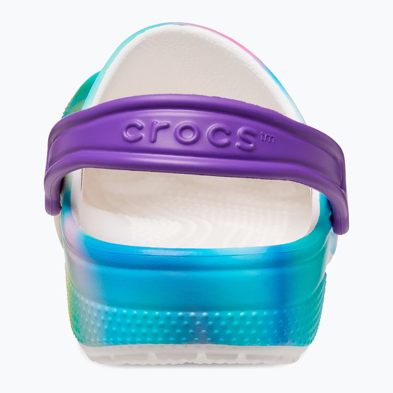 Slides Schlappen  Kinder Crocs Classic Solarized Clog white/multi 11