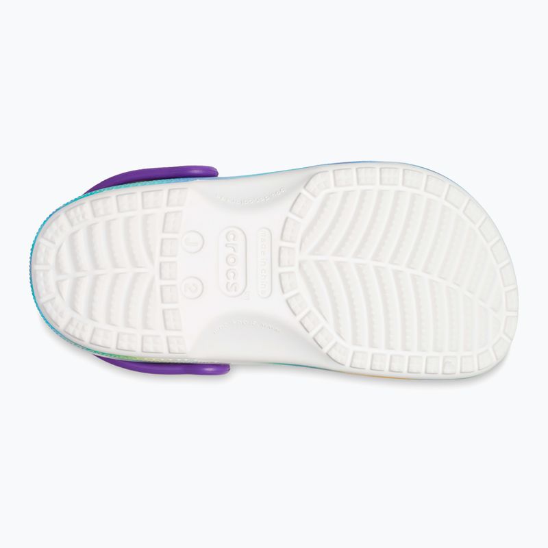 Slides Schlappen  Kinder Crocs Classic Solarized Clog white/multi 13