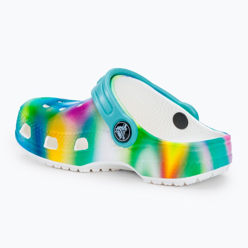 Slides Schlappen  Kinder Crocs Classic Solarized Clog white/multi 4