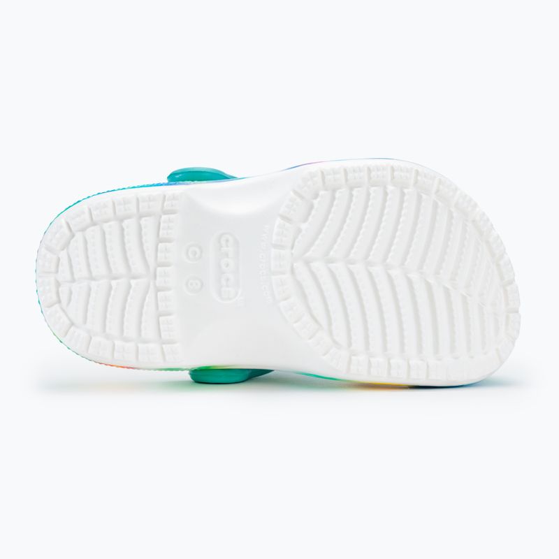 Slides Schlappen  Kinder Crocs Classic Solarized Clog white/multi 5