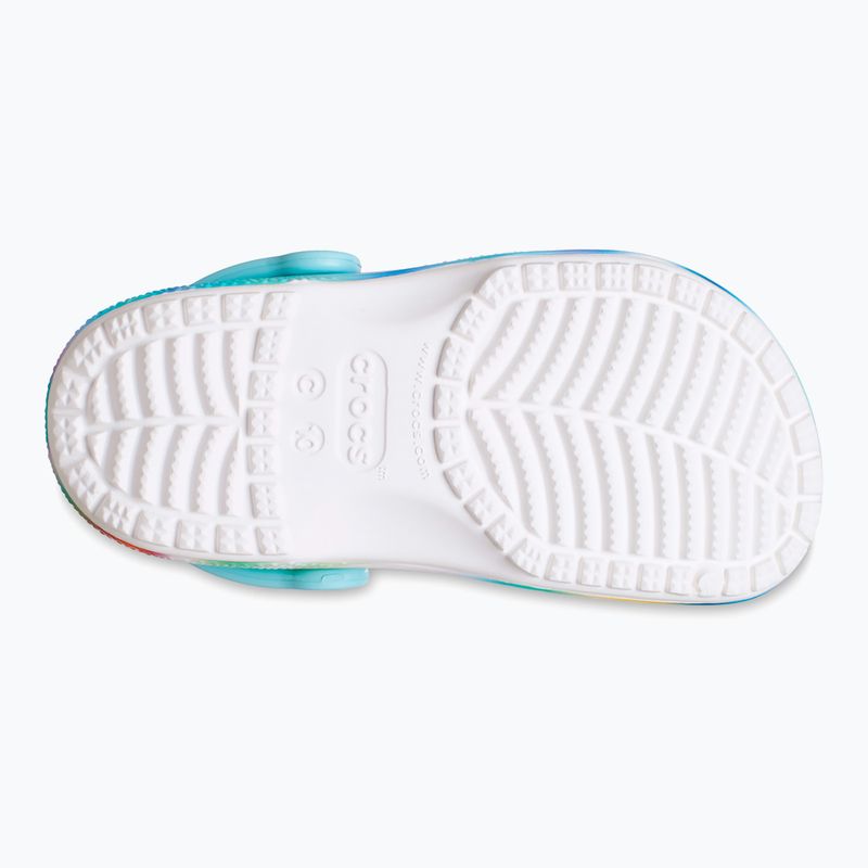 Slides Schlappen  Kinder Crocs Classic Solarized Clog white/multi 13