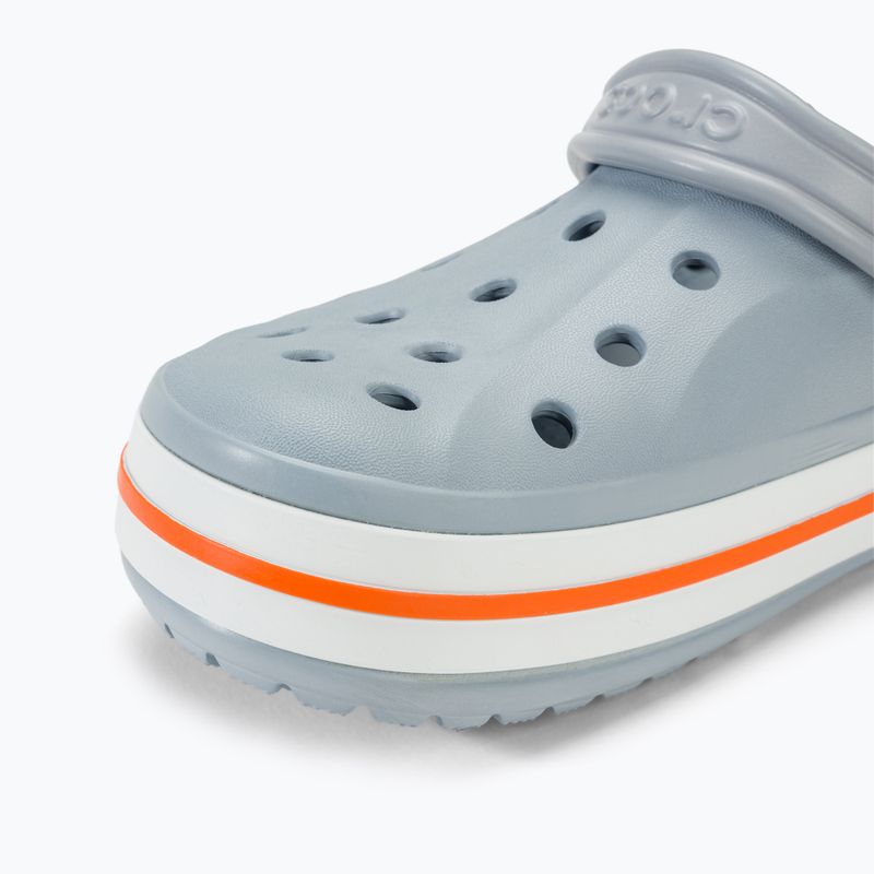 Crocs Bayaband Clog Flip-Flops blau grau/orange 8