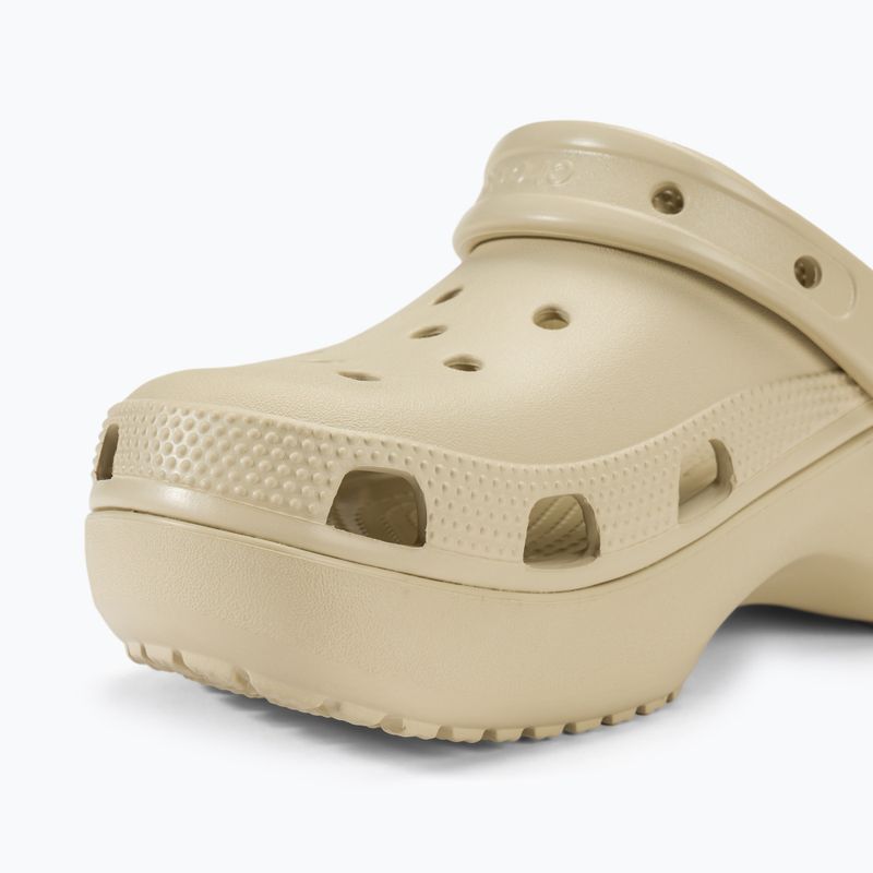 Damen Crocs Classic Platform Clog Knochen Flip-Flops 8